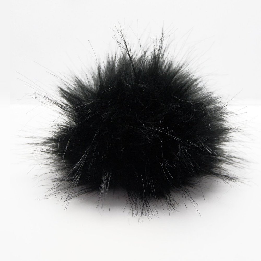 $6 Add-on Removable Black Pompom with Snap